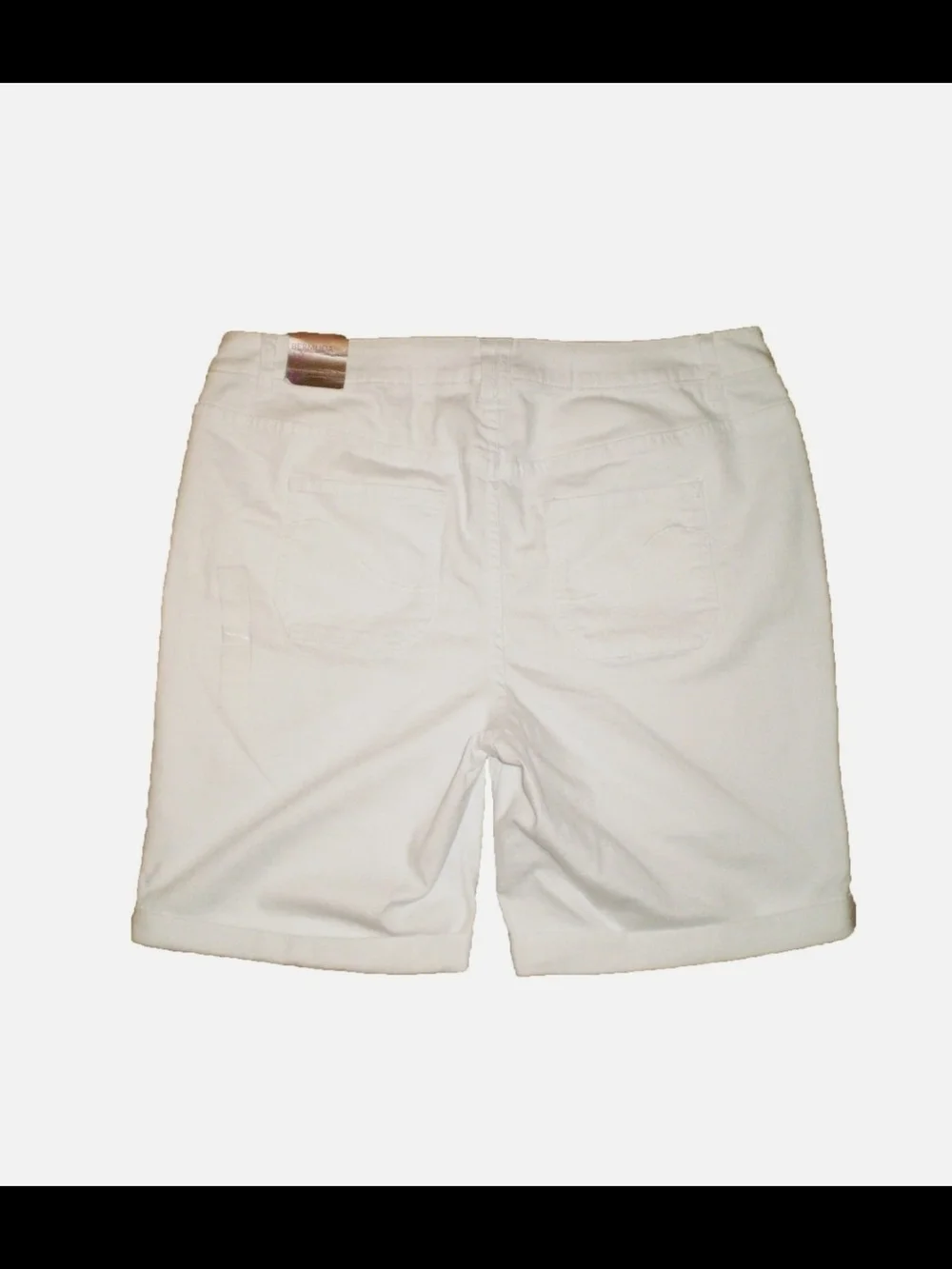 NWT Lane Bryant White Bermuda Shorts Sz 28 Genius Fit - Picture 3 of 11